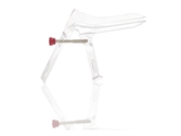 Cliquez sur l’image pour voir les détails du produit :Spéculum vaginal à usage unique, médium 28mm