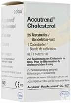 Cliquez sur l’image pour voir les détails du produit :Bandes de test Accutrend Cholesterol, 25 tigettes