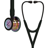 Cliquez sur l’image pour voir les détails du produit :Stéthoscope Littmann Cardiology IV Noir/Arc-en-ciel poli